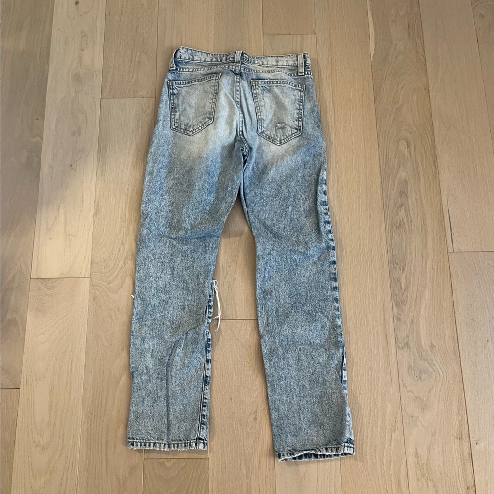 Currently Elliot distressed straight leg jeans 24 - Picture 2 of 4